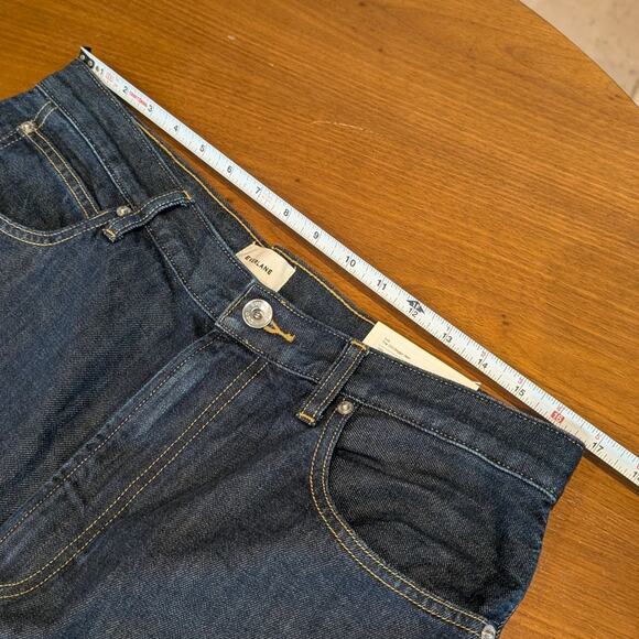 NWT Everlane The OG Baggy High-rise Wide Leg Jeans in Dark Indigo, size 32R - Picture 8 of 10